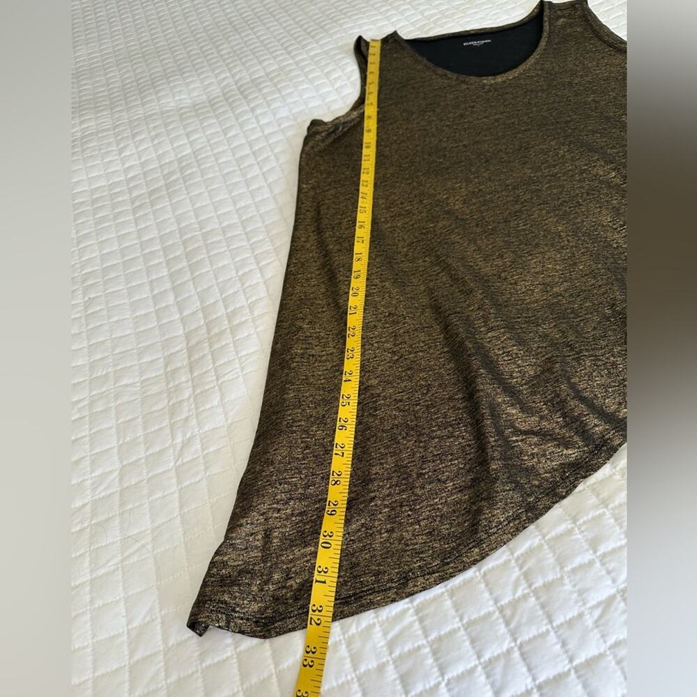 Eileen Fisher Metallic Gold Tank Top, size large - Picture 3 of 10
